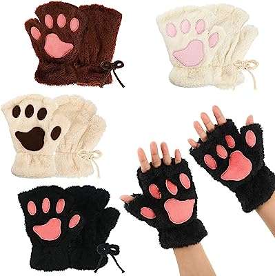 Gants de chat 4 paires de gants sans doigts en peluche fausse. Ne cherchez plus ailleurs, DIAYTAR COTE D'IVOIRE  est là pour vous offrir une multitude de produits discount pour toutes vos envies. Explorez notre catalogue diversifié comprenant des articles pour la maison, des appareils électroménagers abordables, des gadgets tendances et bien plus encore, le tout à des prix compétitifs.