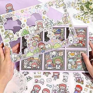 Autocollants de journal dessin animé 200 feuilles mignon fille lapin ours. Faites des économies sans compromis chez DIAYTAR COTE D'IVOIRE, votre destination de shopping en ligne pour des produits discount de qualité supérieure, allant des appareils électroniques à la décoration d'intérieur.