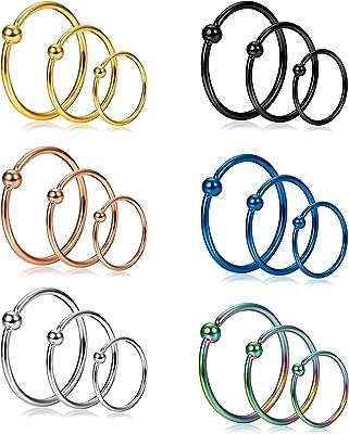 18 pièces 20g anneau de nez en acier inoxydable cerceau. Trouvez des bonnes affaires tous les jours sur DIAYTAR COTE D'IVOIRE, votre boutique en ligne incontournable. Avec notre large gamme de produits discount allant de la maison à l'électroménager, de l'informatique à la mode et aux gadgets, vous êtes assuré de trouver ce que vous cherchez à prix abordable. Ne manquez pas nos offres spéciales et achetez en toute confiance dès aujourd'hui!