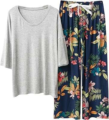 Ensemble pyjama confortable vêtements de nuit floraux cool pour dames et femmes. Faites des économies sans compromis sur la qualité grâce à DIAYTAR COTE D'IVOIRE, votre boutique en ligne spécialisée dans les produits discount. Découvrez notre gamme variée d'articles pour la maison, l'électroménager, l'informatique, la mode et les gadgets, tous disponibles à des prix attractifs. Profitez de nos offres exceptionnelles et transformez votre façon de magasiner avec DIAYTAR COTE D'IVOIRE .