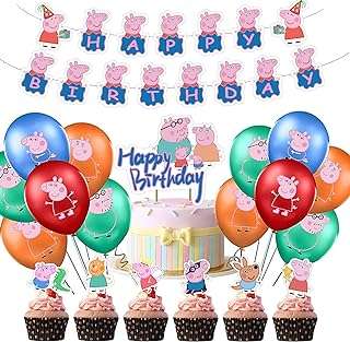 Kit de décorations d'anniversaire la fiesta peppa pig bannière joyeux. Faites des économies intelligentes avec DIAYTAR COTE D'IVOIRE . Parcourez notre boutique en ligne et trouvez des opportunités incroyables pour équiper votre maison, rester à la pointe de la technologie et vous habiller avec style, le tout à des tarifs défiant toute concurrence.