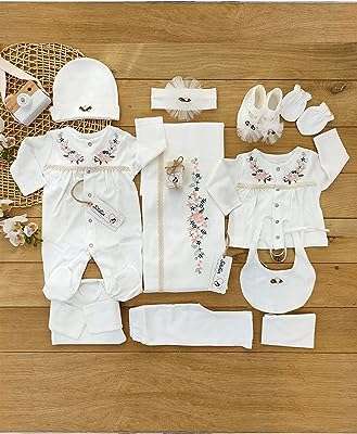 Coffret cadeau pour nouveau né ensemble complet de 10 pièces pyjama chapeau. DIAYTAR COTE D'IVOIRE  - La boutique en ligne qui vous offre des prix imbattables sur une large gamme de produits discount. Ajoutez du style à votre maison avec nos articles de décoration, simplifiez votre quotidien avec des électroménagers modernes, restez connecté avec nos gadgets technologiques et adoptez les dernières tendances de la mode sans vous ruiner. Faites de bonnes affaires à chaque achat chez nous !