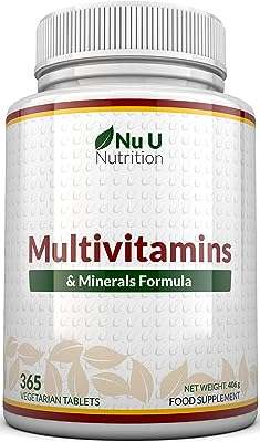 Formule multivitamines et minéraux | 365 comprimés (jusqu'à 1 an d'approvisionnement) 24 avec fer. DIAYTAR COTE D'IVOIRE  - la référence en matière de shopping en ligne à prix réduit. Trouvez tout ce dont vous avez besoin pour votre maison, de l'électroménager pratique aux articles de mode tendance, en passant par les dernières innovations technologiques. Faites des économies sans compromettre la qualité avec notre selection de produits discount de confiance.