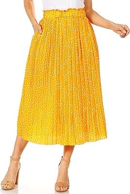Jupes mi longues plissées pour femmes avec poches jupe élastique taille haute. Découvrez DIAYTAR COTE D'IVOIRE, la boutique en ligne incontournable pour les chasseurs de rabais. Trouvez tout ce dont vous avez besoin, des articles pour la maison à l'électroménager, en passant par l'informatique et la mode, à des prix discount incroyables. Économisez tout en vous offrant ce dont vous avez besoin chez DIAYTAR COTE D'IVOIRE !