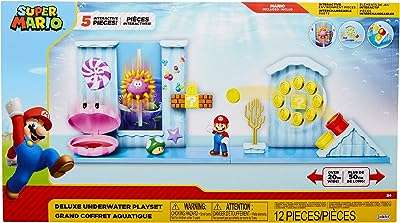 Coffret de jeu sous marin nintendo world of super mario deluxe avec figurine 25" et 5. DIAYTAR COTE D'IVOIRE  est la solution idéale pour les amateurs de bonnes affaires. Notre boutique en ligne propose une gamme complète de produits discount, allant des articles pour la maison à l'informatique, en passant par l'électroménager et la mode. Faites des économies sur vos achats tout en bénéficiant de produits de qualité chez DIAYTAR COTE D'IVOIRE .