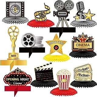 12 centres de table en nid d'abeille décorations de soirée cinéma billet. DIAYTAR COTE D'IVOIRE  vous propose une expérience de shopping en ligne à petit budget sans compromettre la qualité. Découvrez notre sélection diversifiée de produits discount, allant de l'informatique aux gadgets branchés, en passant par les articles pour la maison et bien plus encore. Faites des économies intelligentes et restez dans la tendance avec DIAYTAR COTE D'IVOIRE .