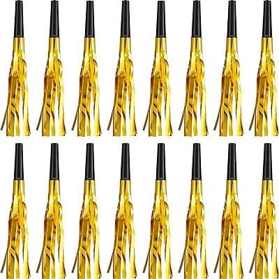 Sifflets de fête grinçants lycdon à franges métalliques scintillantes 24 pièces. DIAYTAR COTE D'IVOIRE  - la solution pour des achats discount en ligne simples et rapides. Trouvez tout ce dont vous avez besoin sans vous ruiner, de la maison à l'électroménager en passant par l'informatique et la mode. Profitez de nos prix compétitifs et faites des économies dès maintenant.