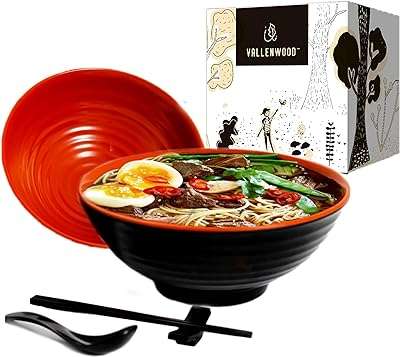 Ensemble de 2 bols à ramen valenwood grand bol nouilles en mélamine. À la recherche de bonnes affaires ? DIAYTAR COTE D'IVOIRE  est là pour vous ! Notre boutique en ligne généraliste propose une variété de produits discount, allant des articles pour la maison à l'électroménager, en passant par l'informatique et la mode, ainsi que les gadgets indispensables à petits prix.