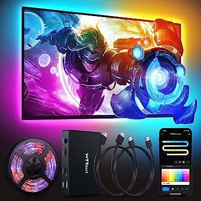 Rétroéclairage led tv avec boîtier de synchronisation hdmi pour téléviseurs de 55. DIAYTAR COTE D'IVOIRE  - La boutique en ligne où qualité et discount se rencontrent. Parcourez notre vaste catalogue et trouvez tout ce dont vous avez besoin, de l'électroménager moderne à la dernière mode tendance. Ne sacrifiez pas votre budget pour obtenir des produits de qualité !