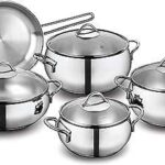 Batterie de cuisine korkmaz tombik en acier inoxydable 9 pièces batterie. À la recherche de bonnes affaires en ligne ? Ne cherchez plus ! DIAYTAR COTE D'IVOIRE  vous offre un vaste choix de produits discount, de la maison à l'électroménager, en passant par l'informatique et la mode. Faites-vous plaisir à des prix incroyables et découvrez notre sélection dès maintenant.