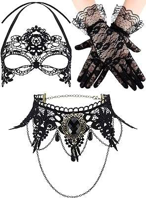 Ensemble de costumes de mascarade masques vénitiens masque en dentelle noire ras du cou. Vous recherchez des produits discount de qualité ? Ne cherchez plus ! DIAYTAR COTE D'IVOIRE  propose une gamme étendue de produits allant de la maison à l'électroménager, de l'informatique à la mode. Faites des économies tout en comblant vos besoins avec notre boutique en ligne.