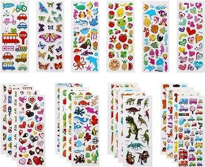 Pack d'autocollants 3d de 22 feuilles assorties plus de 520 autocollants pour cadeaux prix et scrapbooking. Trouvez tout ce dont vous avez besoin à des prix imbattables chez DIAYTAR COTE D'IVOIRE  - une boutique en ligne généraliste qui vous propose des produits discount pour la maison, l'électroménager, l'informatique et plus encore.