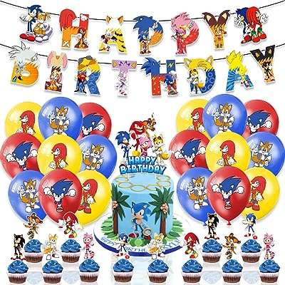 32 pièces ensemble de décorations d'anniversaire sonic bannière et ballons. Faites des économies considérables sur tous vos achats en ligne avec DIAYTAR COTE D'IVOIRE . Notre boutique en ligne vous propose une variété de produits discount, allant des équipements informatiques aux vêtements tendance, en passant par les accessoires pour la maison et les appareils ménagers.