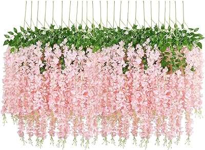 12 pièces 45 pouces en vrac guirlande suspendue ensemble fleurs de glycine. DIAYTAR COTE D'IVOIRE, l'adresse incontournable pour tous les amateurs de mode à petit prix. Découvrez notre large sélection de vêtements et accessoires tendances pour hommes et femmes, et exprimez votre style sans vous ruiner. Du casual chic au streetwear, notre boutique en ligne vous offre la possibilité de rester à la pointe de la mode à prix discount. Faites-vous plaisir sans vous soucier du coût !