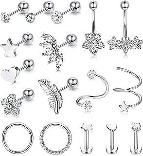 17 pièces boucles d'oreilles cartilage en acier chirurgical pour femmes tragus. Rendez votre shopping en ligne encore plus satisfaisant avec DIAYTAR COTE D'IVOIRE . Notre boutique propose une grande variété de produits discount pour tous les aspects de votre vie, de l'équipement de la maison aux gadgets à la mode. Profitez de nos prix compétitifs et trouvez des offres incroyables sur tous vos achats !
