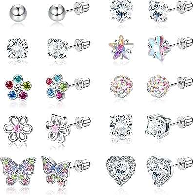 10 paires de boucles d'oreilles hypoallergéniques pour femmes en acier. Ne cherchez plus, DIAYTAR COTE D'IVOIRE  est le site discount ultime pour toutes vos envies shopping. Laissez-vous surprendre par notre gamme variée, allant des produits pour la maison aux accessoires high-tech indispensables à la vie moderne, et bénéficiez des prix les plus bas du marché. Explorez notre boutique en ligne dès aujourd'hui et faites de bonnes affaires en un clic !