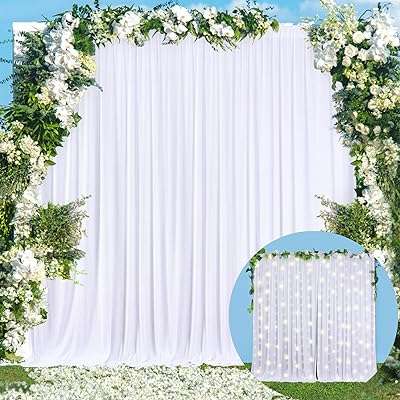 Toile de fond blanche pour fête prénatale mariage anniversaire avec rideaux. Ne payez pas plus cher pour les mêmes produits ailleurs ! DIAYTAR COTE D'IVOIRE  propose une large gamme de produits de qualité à des prix discount. Trouvez tout ce dont vous avez besoin, des appareils ménagers aux gadgets dernier cri, et économisez de l'argent sans compromettre la qualité.
