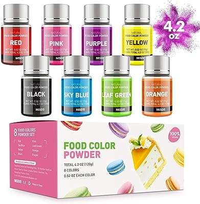 Ensemble de colorants alimentaires en poudre 8 couleurs colorant alimentaire dacul pour la décoration. Ne cherchez plus, DIAYTAR COTE D'IVOIRE  est la boutique en ligne qu'il vous faut ! Explorez notre large assortiment de produits discount allant des articles pour la maison à l'électroménager, en passant par l'informatique, la mode et les gadgets. Profitez de notre plateforme conviviale pour trouver les meilleures affaires et économiser sans effort.