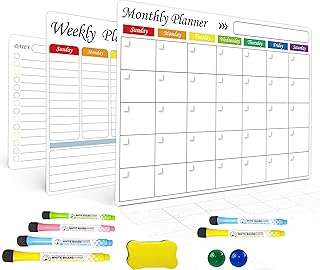 Calendrier tableau blanc effaçable à sec ensemble de 3 calendriers magnétiques pour réfrigérateur. À la recherche de bons plans ? DIAYTAR COTE D'IVOIRE  est là pour vous ! Explorez notre sélection discount de produits pour la maison, l'électroménager et l'informatique, ainsi que des vêtements à la mode et des gadgets abordables. Des économies garanties sur tous vos achats en ligne !