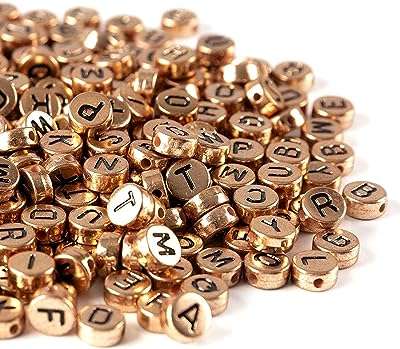 Perles acryliques rondes électroniques en or rose perles de lettres de l'alphabet pour la fabrication. À la recherche de bonnes affaires ? DIAYTAR COTE D'IVOIRE  est là pour vous aider ! Découvrez notre boutique en ligne remplie de produits discount, des dernières tendances en mode aux gadgets les plus recherchés. Ne manquez pas nos prix imbattables !