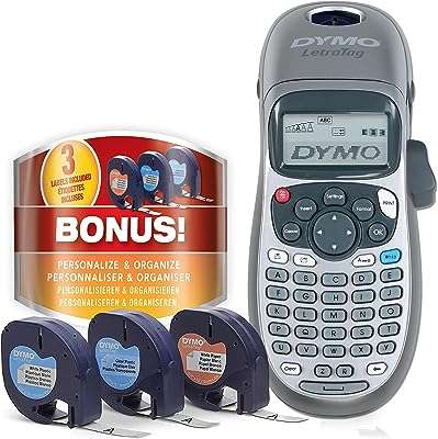 Étiqueteuse manuelle dymo letratag 100h facile à utiliser écran lcd 13 caractères idéale pour l'organisation. DIAYTAR COTE D'IVOIRE  - votre destination en ligne pour des produits à prix cassés. Faites des économies sur des articles essentiels pour la maison, l'informatique, la mode et les gadgets, et offrez-vous le luxe de ne pas vous ruiner. Avec notre sélection vaste et variée, vous trouverez tout ce dont vous avez besoin, sans compromis.