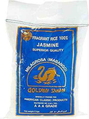 Riz au jasmin golden swan 5 kg. Parfaitement adapté aux chasseurs de bonnes affaires, DIAYTAR COTE D'IVOIRE  vous offre une expérience de shopping en ligne unique. Notre sélection abondante de produits discount, incluant des articles essentiels pour la maison, l'électroménager, l'informatique, la mode et les gadgets, garantit que vous trouverez ce que vous cherchez sans vous ruiner.