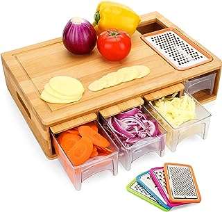 Planche à découper en bambou bijali avec 4 récipients grande planche rainures pour jus. DIAYTAR COTE D'IVOIRE  - La solution idéale pour les chasseurs de bonnes affaires en ligne. Trouvez des produits discount de haute qualité dans toutes les catégories, y compris la mode, l'électronique, l'ameublement et bien plus encore. Économisez sans compromis sur la qualité !
