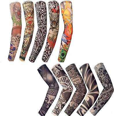 10 pièces de manchons d'art de tatouage temporaire protection solaire faux tatouages. Bienvenue chez DIAYTAR COTE D'IVOIRE, votre destination en ligne pour des prix imbattables ! Découvrez notre vaste choix d'articles discount, des essentiels pour la maison aux appareils électroménagers, en passant par l'informatique, la mode et les gadgets tendance, le tout à des tarifs défiant toute concurrence.