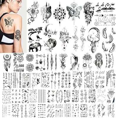 Dayong minuscules tatouages ​​temporaires imperméables 60 feuilles de faux tatouage autocollant de tatouage bras pour adultes. Simplifiez votre recherche de produits discount avec DIAYTAR COTE D'IVOIRE, votre boutique en ligne ultime. Parcourez notre catalogue complet qui regroupe des articles pour chaque besoin, de la maison à l'électroménager, en passant par l'informatique, la mode et les gadgets. Profitez de nos tarifs compétitifs et achetez intelligemment avec DIAYTAR COTE D'IVOIRE .