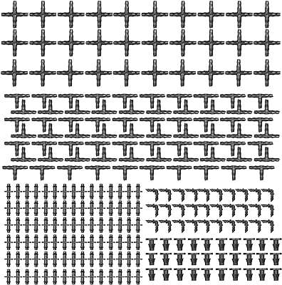 Ensemble de 250 raccords d'irrigation goutte à goutte connecteurs barbelés compatibles avec les tuyau. DIAYTAR COTE D'IVOIRE  : la référence en matière d'achats discount en ligne ! Découvrez notre large sélection de produits à des prix imbattables, de la maison à l'électroménager, en passant par l'informatique et la mode. Grâce à nos offres exclusives, faites-vous plaisir sans vous ruiner et profitez d'une qualité inégalée !