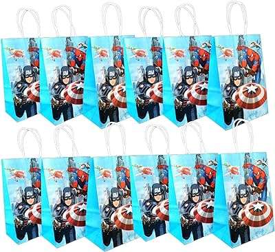 12 pièces fam kids party sacs à dragées de super héros sac en papier. Faites des économies intelligentes avec DIAYTAR COTE D'IVOIRE . Parcourez notre boutique en ligne et trouvez des opportunités incroyables pour équiper votre maison, rester à la pointe de la technologie et vous habiller avec style, le tout à des tarifs défiant toute concurrence.
