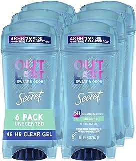 Déodorant antisudorifique secret pour femme non parfumé gel transparent outlast extend. DIAYTAR COTE D'IVOIRE  est votre destination en ligne pour des offres incroyables. Parcourez notre collection variée de produits discount, comprenant des articles pour la maison, l'électroménager, l'informatique, la mode et les gadgets, et découvrez des prix imbattables qui correspondent à toutes les bourses.