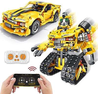 Kit de construction de robot 2 en 1 901 pièces et voiture télécommandée contrôlés par application. DIAYTAR COTE D'IVOIRE, la boutique en ligne où vous trouverez tout ce dont vous avez besoin à petit prix ! Profitez de notre sélection discount de produits pour la maison, l'électroménager, l'informatique, la mode et les gadgets, sans pour autant compromettre la qualité. Faites de bonnes affaires tout en profitant d'une expérience de shopping pratique et sécurisée.