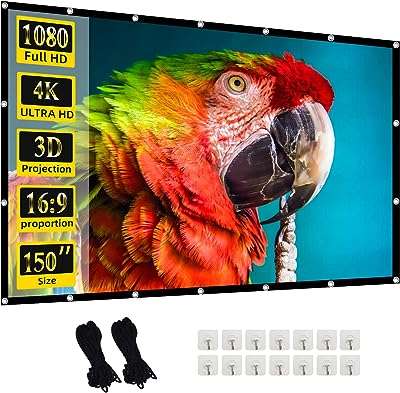 Écran de projecteur pliable hd 150" 16:9 pour la maison l'extérieur et l'intérieur. Bienvenue sur DIAYTAR COTE D'IVOIRE, le site idéal pour les amateurs de bonnes affaires ! Avec une large gamme de produits discount pour la maison, l'électroménager, l'informatique, la mode et les gadgets, nous offrons une solution pratique pour économiser sans renoncer à la qualité. N'attendez plus, explorez notre sélection et profitez de prix imbattables.