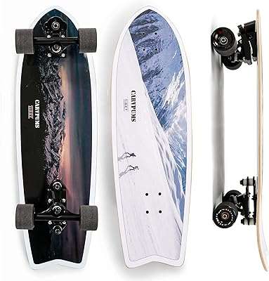 Carver surf skateboard 32" planche de surf carveboms streetland skateboard cruiser avec adaptateur