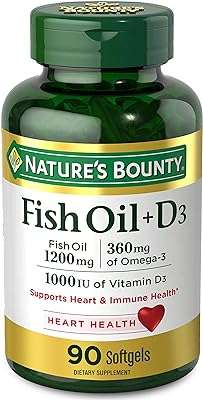 Huile de poisson nature's bounty 1200 mg 1000 gélules d3. Découvrez DIAYTAR COTE D'IVOIRE, votre destination incontournable pour des achats discount en ligne. Notre magasin généraliste propose une vaste gamme de produits, allant des articles ménagers pratiques aux appareils électroménagers de pointe, en passant par les gadgets multimédias les plus récents et les vêtements tendance. Faites des économies substantielles tout en vous offrant des produits de la plus haute qualité !