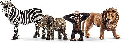 Figurines d'animaux schleich coffret cadeau 4 pièces pour enfants avec lion zèbre singe et éléphant. À la recherche de bonnes affaires ? DIAYTAR COTE D'IVOIRE  est là pour vous ! Notre boutique en ligne généraliste propose une variété de produits discount, allant des articles pour la maison à l'électroménager, en passant par l'informatique et la mode, ainsi que les gadgets indispensables à petits prix.
