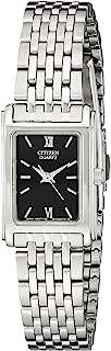 Montre citizen pour femme à cadran noir en acier inoxydable. Faites des économies avec DIAYTAR COTE D'IVOIRE, votre boutique en ligne discount préférée. Parcourez notre sélection complète d'articles allant des équipements électroménagers aux produits informatiques en passant par la mode et les gadgets. Profitez de nos promotions régulières et découvrez des prix incroyables sans jamais sacrifier la qualité.