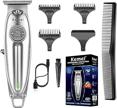 Tondeuse à barbe et cheveux professionnelle avec lame en forme de t pour hommes. Découvrez DIAYTAR COTE D'IVOIRE  et profitez de notre sélection exceptionnelle de produits discount à des prix imbattables. Que vous recherchiez des appareils électroménagers de qualité, des gadgets high-tech dernier cri ou des accessoires de mode à petit prix, vous trouverez tout cela dans notre boutique en ligne.