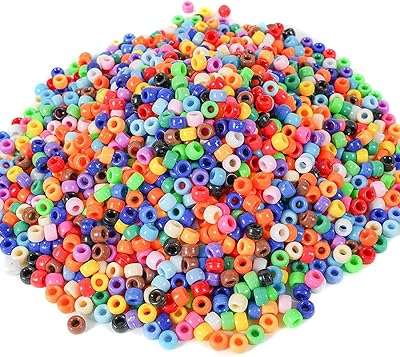 Wawasia 850 pièces de perles poney en plastique multicolores 6x9 mm pour la fabrication. DIAYTAR COTE D'IVOIRE  - La boutique en ligne qui rend le shopping abordable! Découvrez notre sélection de produits discount, comprenant des équipements informatiques, des appareils électroménagers, des vêtements tendance et bien plus encore, tous à des prix défiant toute concurrence.