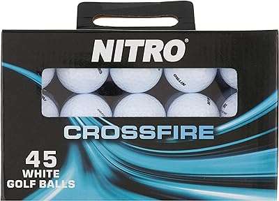 Balles de golf nitro crossfire paquet de 45. DIAYTAR COTE D'IVOIRE  : la boutique en ligne incontournable pour des achats discount dans tous les domaines. Parcourez notre sélection variée allant des produits pour la maison à la technologie dernier cri en passant par la mode tendance. Obtenez des produits de qualité à des prix compétitifs, tout en profitant d'une expérience de shopping en ligne optimale avec DIAYTAR COTE D'IVOIRE  !