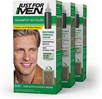 Coloration capillaire formule originale just for men pour hommes châtain clair. Bienvenue sur DIAYTAR COTE D'IVOIRE, votre source incontournable pour des achats malins en ligne. Explorez notre sélection diversifiée de produits discount, qui comprend tout, des indispensables quotidiens aux derniers gadgets technologiques. Profitez de nos prix imbattables et réalisez des économies dès aujourd'hui !