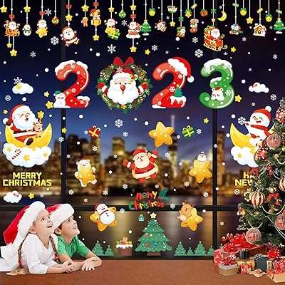 Décorations de noël décorations de fenêtre de noël avec père coloré arbre bonhomme. À la recherche de bons plans ? Rendez-vous sur DIAYTAR COTE D'IVOIRE, votre partenaire en ligne pour des produits discount de qualité. Parcourez notre large éventail de produits, allant de l'électroménager de pointe à la mode tendance, et profitez d'économies incroyables tout en apportant une touche de style à votre vie quotidienne.