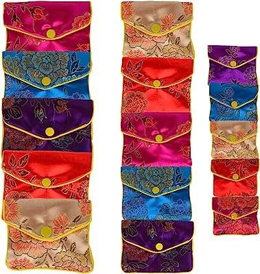 15 pièces pochettes à bijoux en soie cadeaux brodées couleurs. DIAYTAR COTE D'IVOIRE  - Votre escale en ligne pour des produits discount de qualité. Explorez notre gamme impressionnante de produits allant des articles de maison aux gadgets dernier cri. Profitez de prix imbattables et découvrez pourquoi nous sommes un choix populaire pour les acheteurs avertis à la recherche de bonnes affaires.