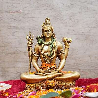 Rubans de marée shiva statue du dieu hindou shiva sculpture pour décor. À la recherche de bonnes affaires ? Ne cherchez plus ! DIAYTAR COTE D'IVOIRE  est là pour vous. Avec une gamme complète de produits discount, allant de la maison à l'électroménager, de l'informatique à la mode et aux gadgets tendance, vous trouverez sûrement ce que vous cherchez tout en réalisant des économies substantielles.