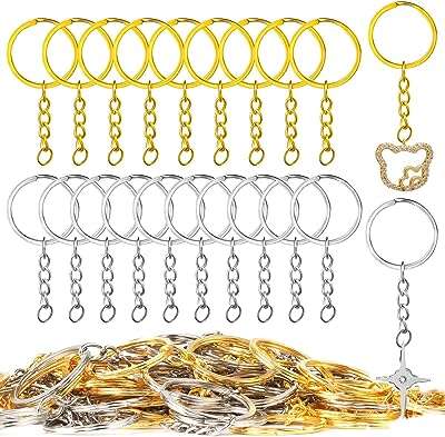 100 pièces porte clés porte clés fendu avec chaîne et anneaux ouverts en métal avec maillons en semble. Découvrez DIAYTAR COTE D'IVOIRE, votre source incontournable de bonnes affaires en ligne. Achetez intelligemment et économisez sur une vaste sélection de produits pour tous les besoins, de l'informatique à la décoration intérieure. Trouvez des articles de qualité à des prix imbattables !