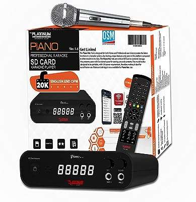 Piano platinum v1.5 lecteur de karaoké avec microphone filaire combo ks5000. Trouvez tout ce dont vous avez besoin à prix mini chez DIAYTAR COTE D'IVOIRE . Parcourez notre vaste assortiment de produits discount, des dernières tendances de la mode aux gadgets technologiques les plus recherchés. Faites des économies sans compromettre la qualité avec DIAYTAR COTE D'IVOIRE .