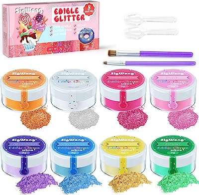 Ensemble de paillettes comestibles comestibles pour boissons poudre de prisme 8 couleurs. DIAYTAR COTE D'IVOIRE  - La destination en ligne pour les chasseurs de bonnes affaires ! Parcourez notre sélection incroyable de produits discount, comprenant tout, des appareils ménagers aux gadgets dernier cri. Faites des économies sans sacrifier la qualité avec DIAYTAR COTE D'IVOIRE .