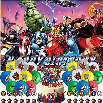 Décorations d'anniversaire de super héros. Bienvenue chez DIAYTAR COTE D'IVOIRE, votre destination en ligne de confiance pour des produits discount variés allant des indispensables de la maison aux appareils électroménagers dernier cri, en passant par l'informatique, la mode et les gadgets tendance. Explorez notre vaste sélection d'articles à prix réduits et faites des économies sans sacrifier la qualité.