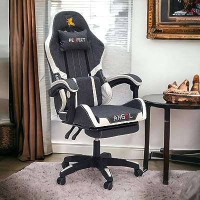 Chaise de jeu spf perfect chaise de bureau en tissu gris à dossier haut avec appui tête. Avec DIAYTAR COTE D'IVOIRE, achetez malin et économisez sur tous vos achats en ligne. Profitez de réductions exceptionnelles sur une multitude de produits, du petit électroménager aux vêtements et accessoires tendance. Optimisez votre budget avec DIAYTAR COTE D'IVOIRE  dès aujourd'hui !